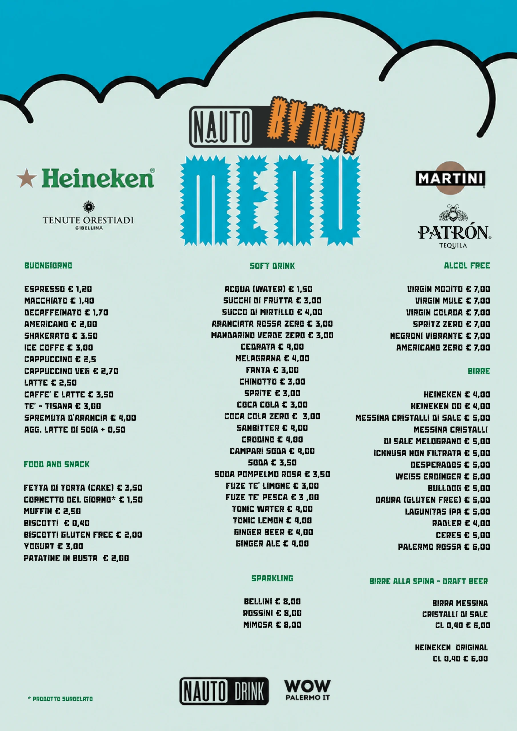 Menu Drink By Day 2026 - pagina 1