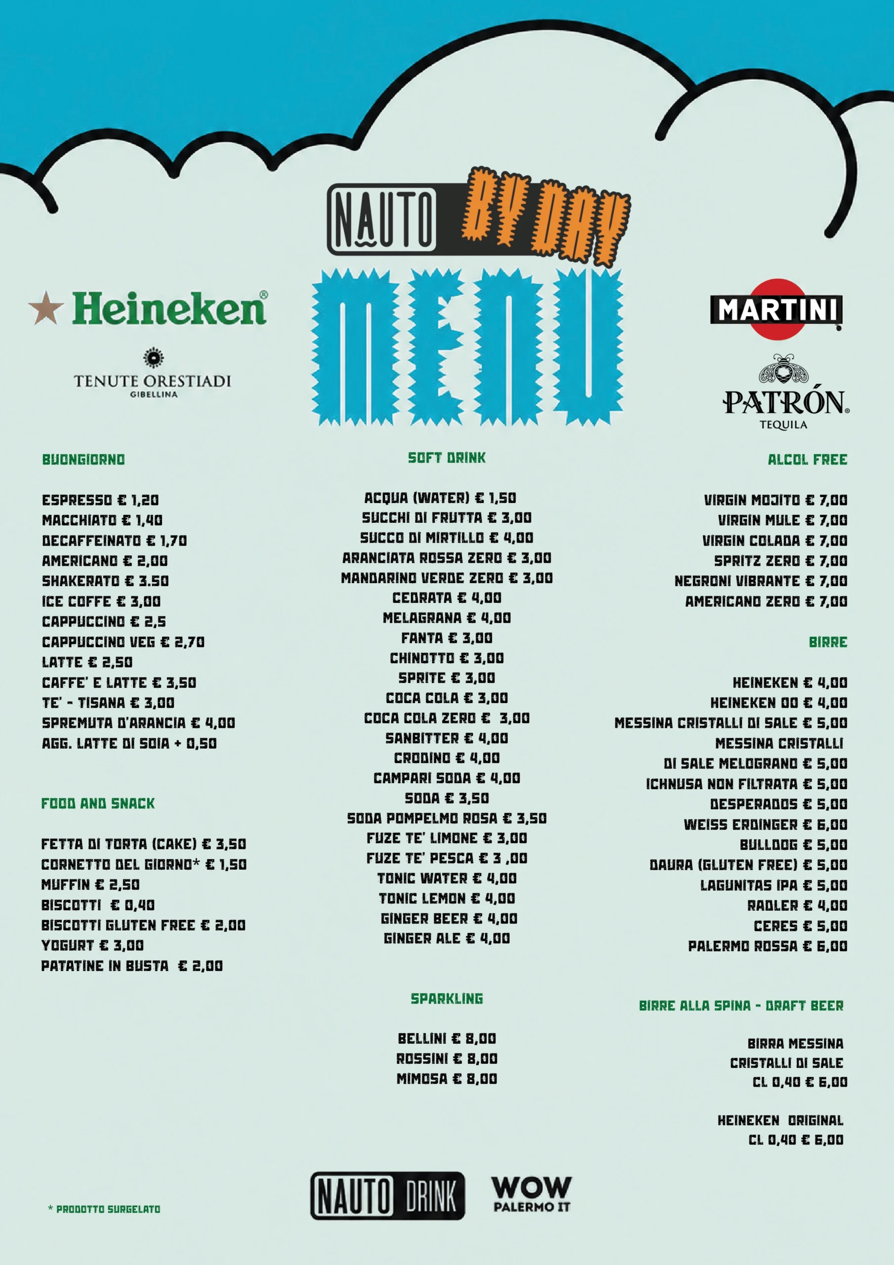 Nauto Drink By Day - menu 22 ottobre 2026 - pagina 1 Menu Nauto Drink By Day, pagina 1 di 4